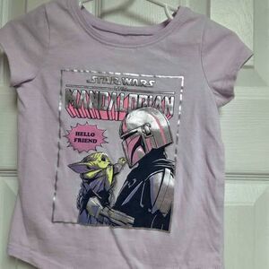 Star Wars jumping beans 18 month purple girls short sleeve shirt like new